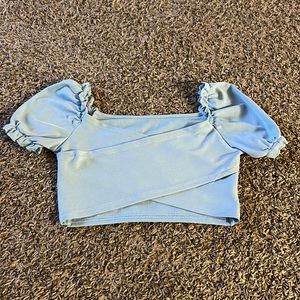 SHEIN Crop Cross Top